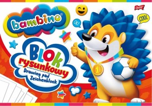 BAMBINO Blok rysunkowy PLUS A4, 20 kartek - 100g/m2