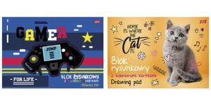 Blok rysunkowy z kolorowymi kartkami A3, 16kartek