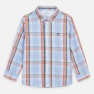 Mayoral Koszula w kratkę dla chłopca Slim Fit