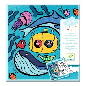 DJECO Kolorowanki z grami OCEAN