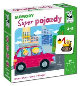 Kapitan Nauka Memory Super pojazdy 3-5 lat