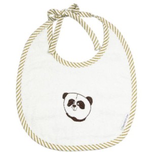 Śliniaczek bambusowy Panda ECRU