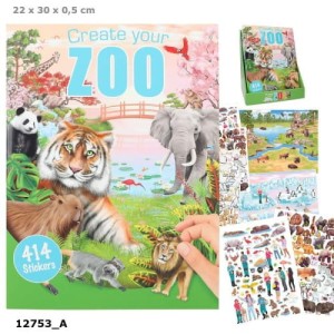 ZESTAW KREATYWNY Z NAKLEJKAMI ZOO