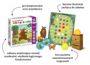 Kapitan Nauka Miś i pszczoły. Gra kooperacyjna