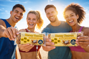 Bee La VIDA baton PREMIUM Honey Heaven migdały i kokos 40g