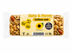 Bee La VIDA zdrowy baton Oats & Honey słonecznik 40g bez dodatku cukru