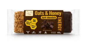 Bee La VIDA zdrowy baton Oats & Honey gorzka czekolada 40g