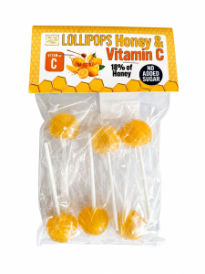 Bee La VIDA Lollipops Honey & Vitamin C 60 g – Lizaki miodowe z witaminą C bez dodatku cukru