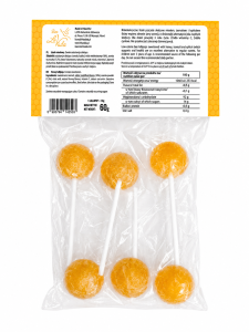 Bee La VIDA Lollipops Honey & Vitamin C 60 g – Lizaki miodowe z witaminą C bez dodatku cukru