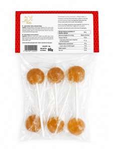 Bee La VIDA lizaki miodowe Honey & Raspberry 60g bez dodatku cukru