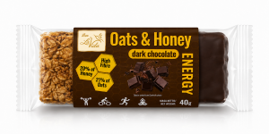 Bee La VIDA zdrowy baton Oats & Honey gorzka czekolada 40g
