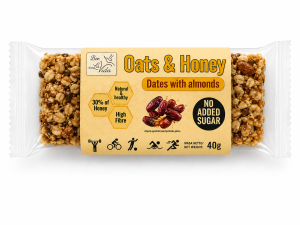 Bee La VIDA zdrowy baton Oats & Honey daktyle i miód 40g bez dodatku cukru