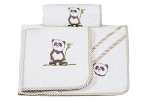 Texpol ręcznik bambusowy Panda 45x100 500g ECRU gat1
