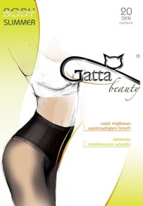 GATTA BODY SLIMMER - Rajstopy damskie wyszczuplające brzuch 20 DEN