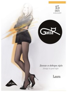 GATTA LAURA - Rajstopy damskie Lycra  półmat 15 DEN