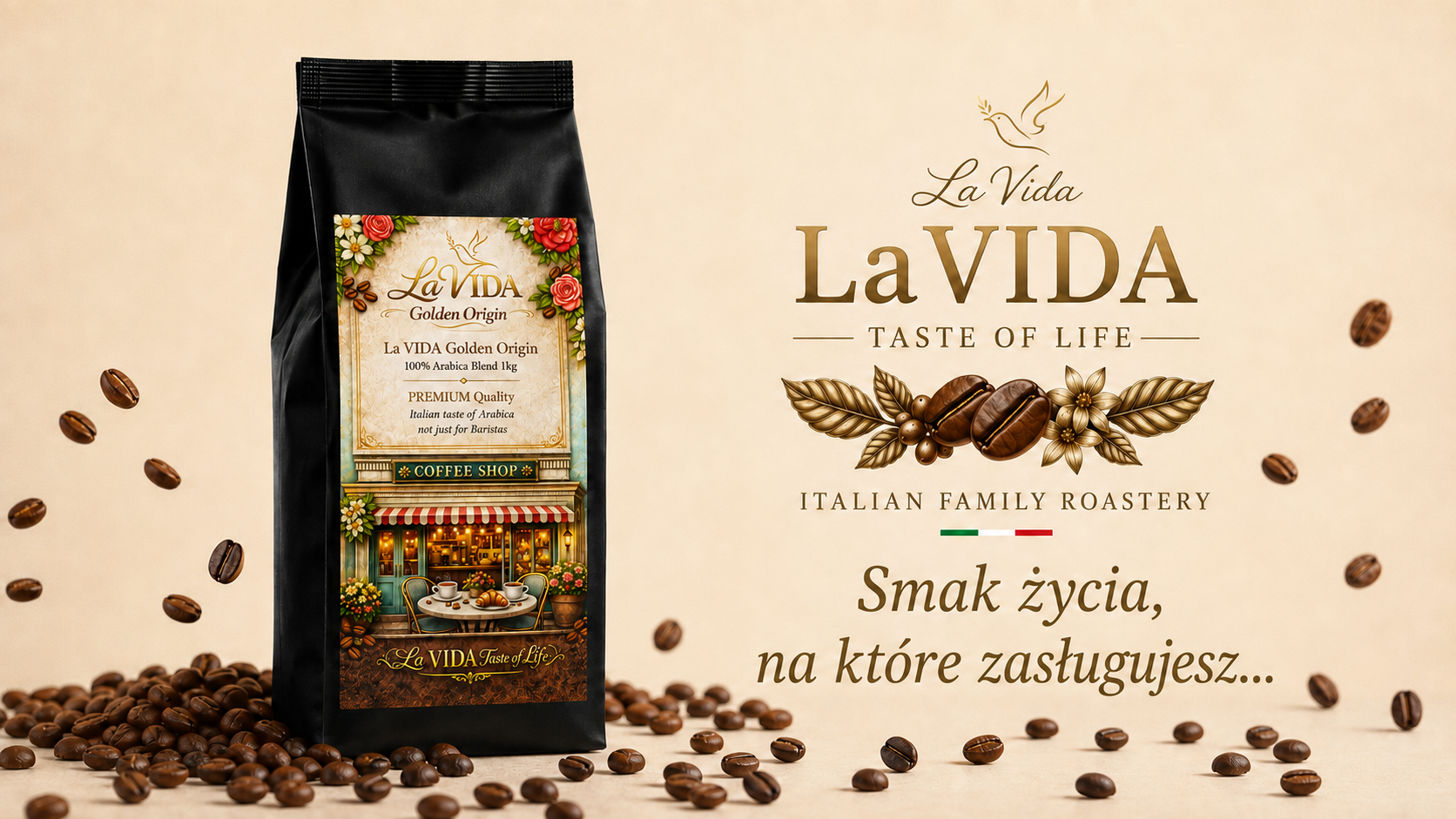 La VIDA Golden Origin – Kawa premium 100% Arabica